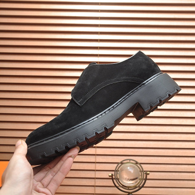HM MONK STRAP BLACK SUEDE