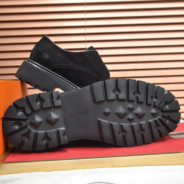 HM MONK STRAP BLACK SUEDE