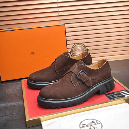 HM MONK STRAP BROWN SUEDE