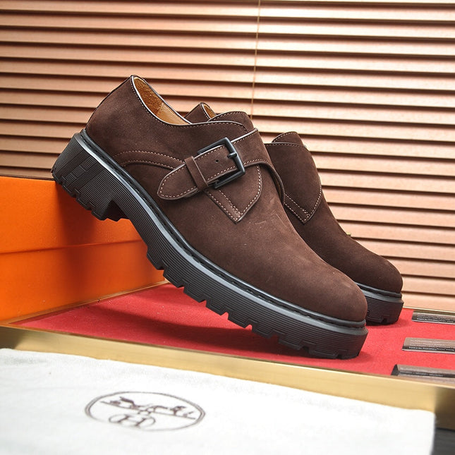 HM MONK STRAP BROWN SUEDE