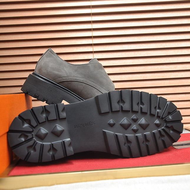 HM MONK STRAP GRAY SUEDE