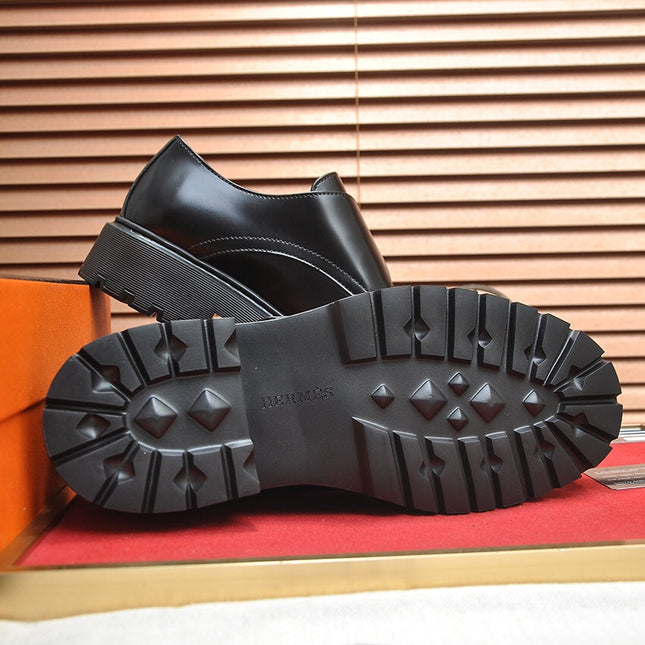 HM MONK STRAP GLOSSY BLACK CALFSKIN
