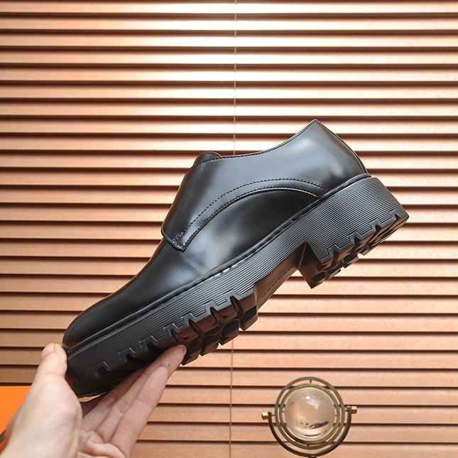 HM MONK STRAP GLOSSY BLACK CALFSKIN