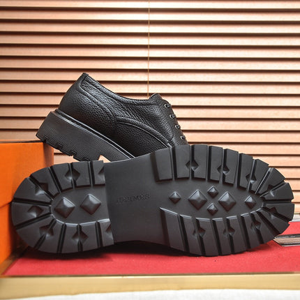HM DANIEL TRAMPING SHOE BLACK GRAINDED CALFSKIN