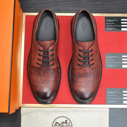 HM DANIEL TRAMPING SHOE CHESTNUT WRINKLE CALFSKIN