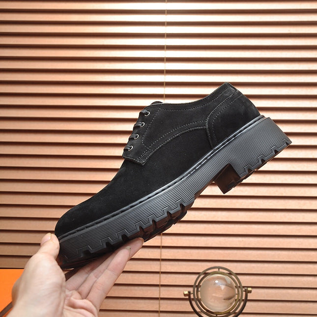 HM DANIEL TRAMPING SHOE BLACK SUEDE
