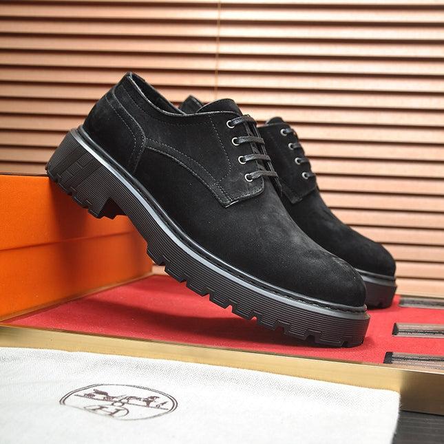 HM DANIEL TRAMPING SHOE BLACK SUEDE