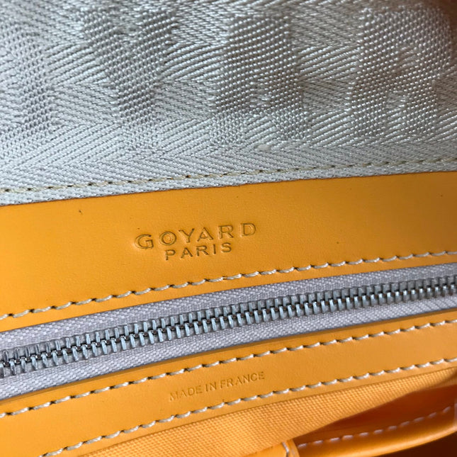 SAINT JEANNE BAG 35 IN YELLOW GOYARDINE CANVAS AND CALFSKIN