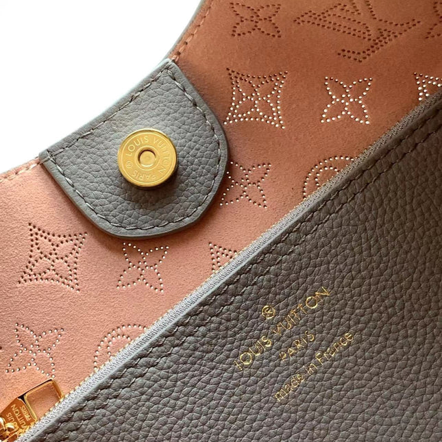 CARMEL 40 IN GRAY MONOGRAM GRADIENT PERFORATED CALFSKIN