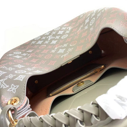 CARMEL 40 IN GRAY MONOGRAM GRADIENT PERFORATED CALFSKIN
