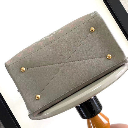 CARMEL 40 IN GRAY MONOGRAM GRADIENT PERFORATED CALFSKIN