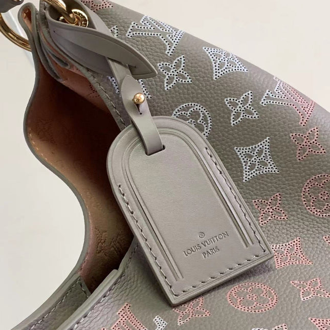 CARMEL 40 IN GRAY MONOGRAM GRADIENT PERFORATED CALFSKIN