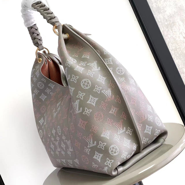 CARMEL 40 IN GRAY MONOGRAM GRADIENT PERFORATED CALFSKIN