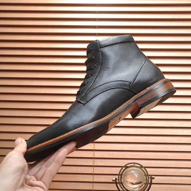 LV SHORT BOOT IN BLACK CALFSKIN