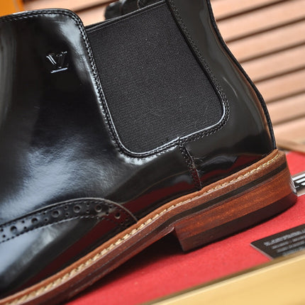 LV CHELSEA ANKLE BOOT IN BLACK CALFSKIN