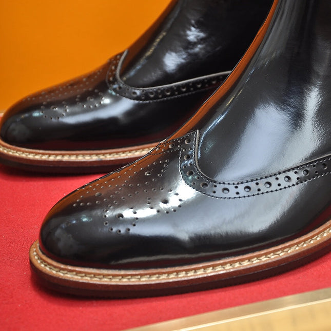LV CHELSEA ANKLE BOOT IN BLACK CALFSKIN