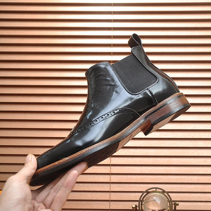 LV CHELSEA ANKLE BOOT IN BLACK CALFSKIN
