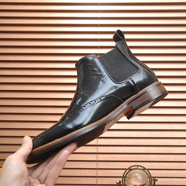 LV CHELSEA ANKLE BOOT IN BLACK CALFSKIN
