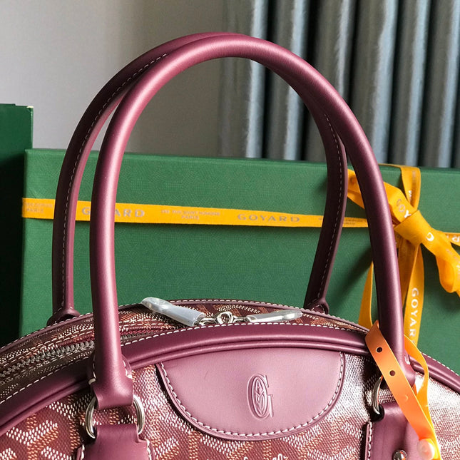 SAINT JEANNE BAG 35 IN CANNON PINK GOYARDINE CANVAS AND CALFSKIN