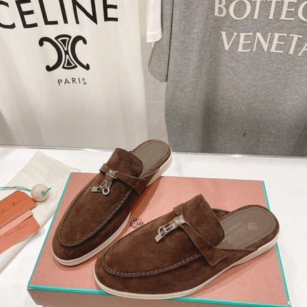 LP CHARMS WALK BABOUCHE LOAFERS BROWN SUEDE