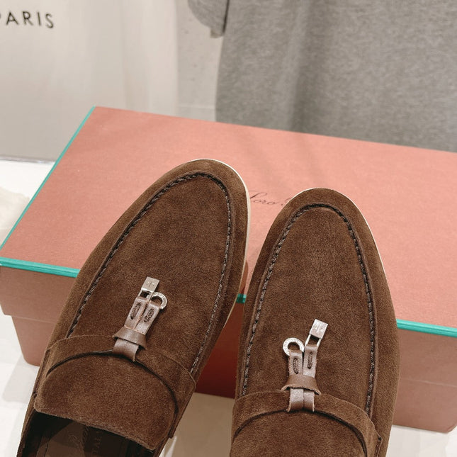 LP CHARMS WALK BABOUCHE LOAFERS BROWN SUEDE