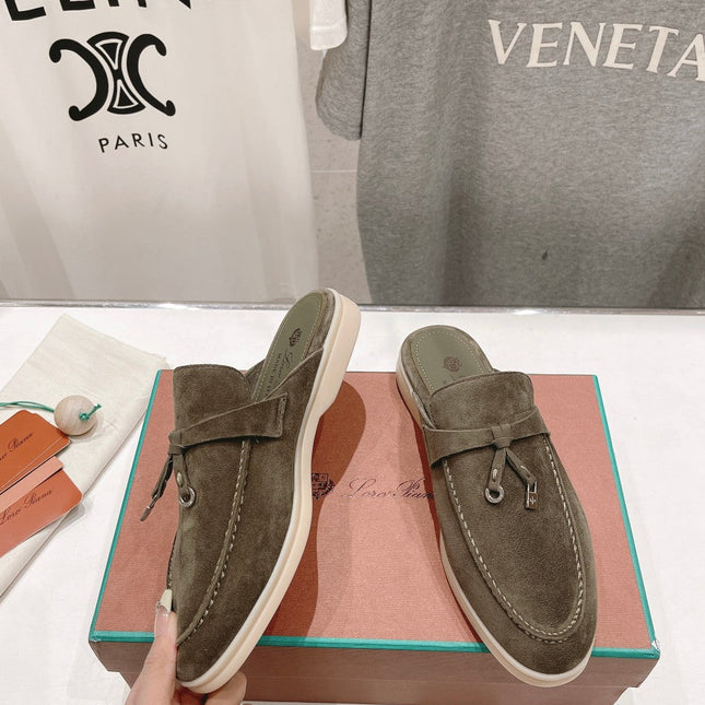 LP CHARMS WALK BABOUCHE LOAFERS CEDAR SUEDE