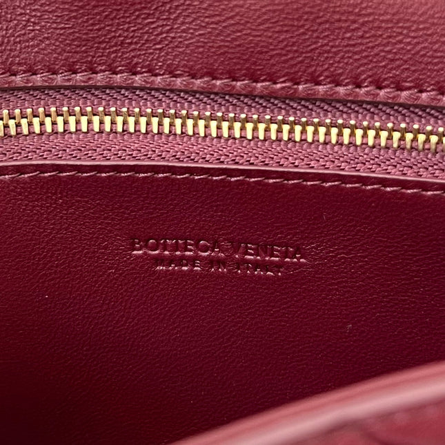 ANDIAMO 21 IN BURGUNDY RED LAMBSKIN