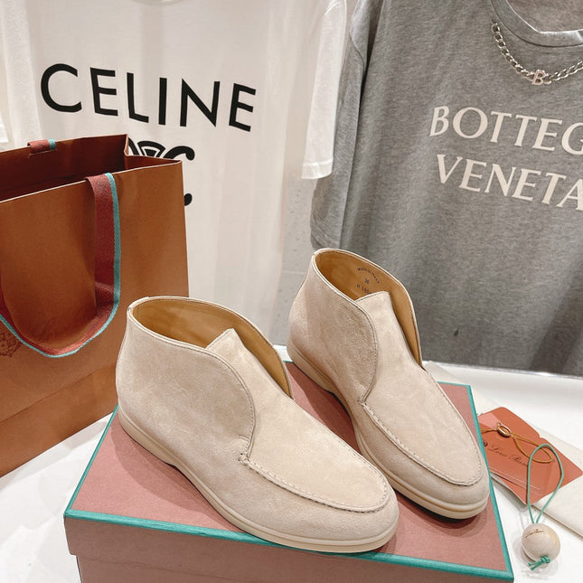 LP HIGH TOP OPEN WALK LOAFERS BEIGE SUEDE