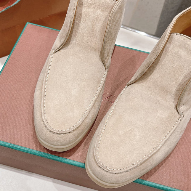 LP HIGH TOP OPEN WALK LOAFERS BEIGE SUEDE