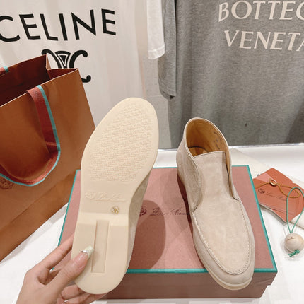 LP HIGH TOP OPEN WALK LOAFERS BEIGE SUEDE