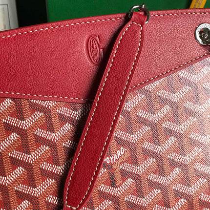 ROUETTE STRUCTURÉ MINI BAG 21 IN CLASSIC RED GOYARDINE CANVAS AND CALFSKIN