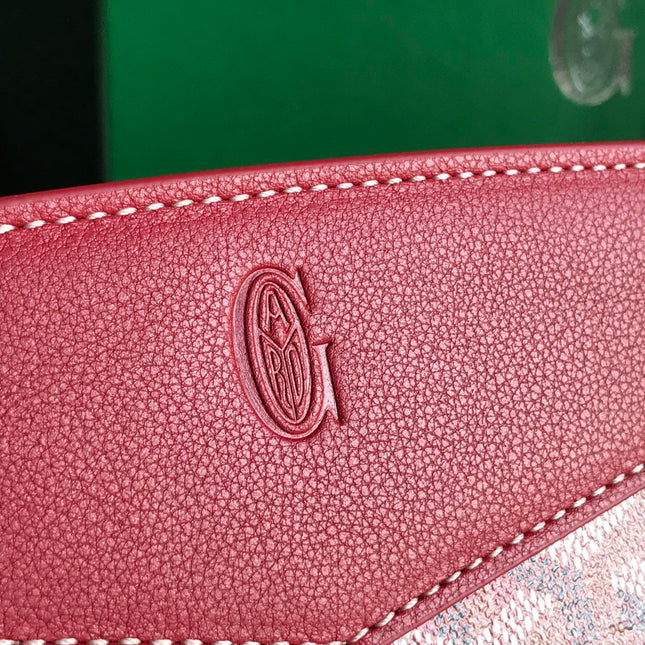 ROUETTE STRUCTURÉ MINI BAG 21 IN CLASSIC RED GOYARDINE CANVAS AND CALFSKIN