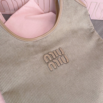 IVY TOTE BAG 40 IN LIGHT BROWN CORDUROY