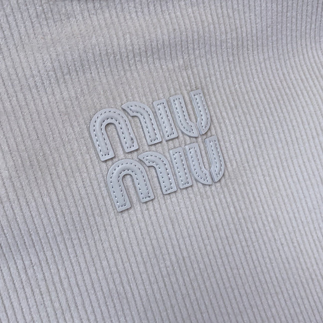 IVY TOTE BAG 40 IN WHITE CORDUROY