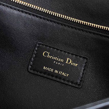 MISS LADY 24 LARGE BAG IN BLACK LAMBSKIN