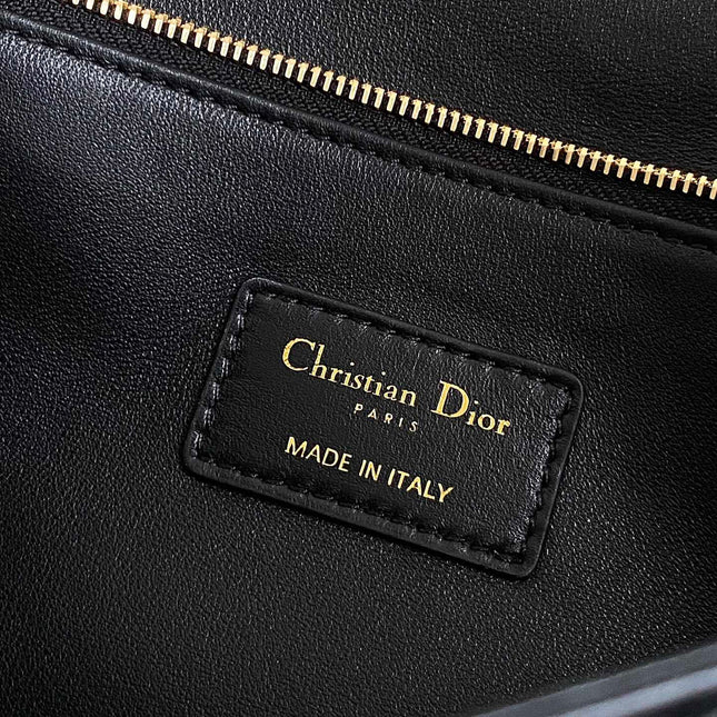 MISS LADY 24 LARGE BAG IN BLACK LAMBSKIN