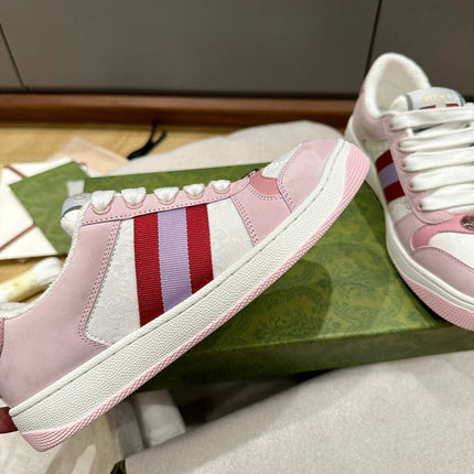 GG WOMEN'S SCREENER TRAINER LIGHT PINK CALFSKIN