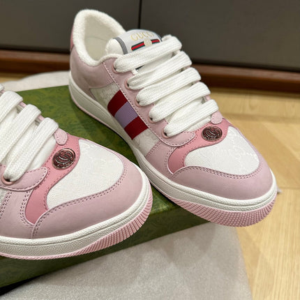 GG WOMEN'S SCREENER TRAINER LIGHT PINK CALFSKIN