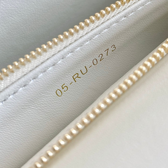 MISS LADY 24 LARGE BAG IN WHITE LAMBSKIN
