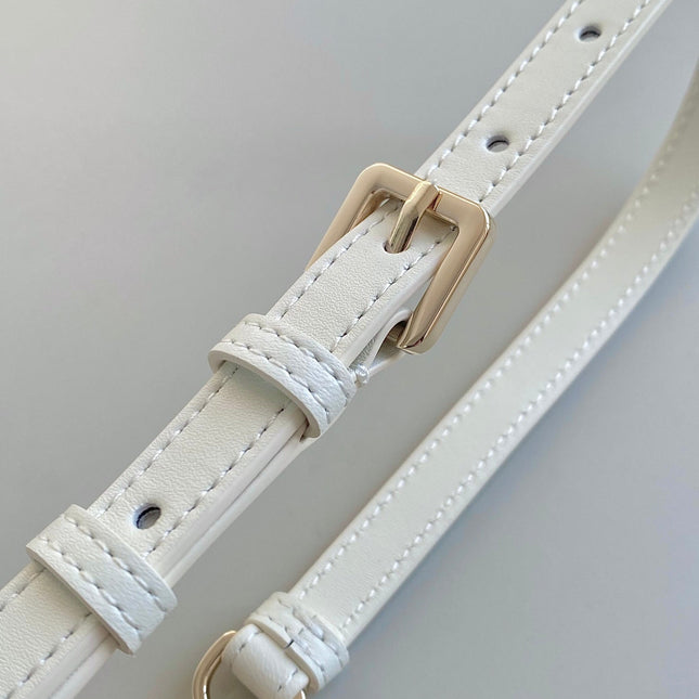 MISS LADY 24 LARGE BAG IN WHITE LAMBSKIN