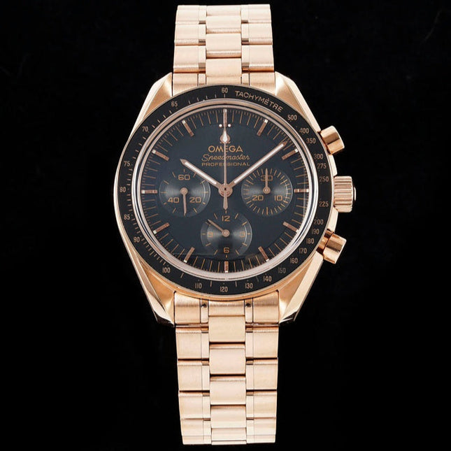 SPEEDMASTER 42 MM ROSE GOLD CASE WITH BLACK DIAL