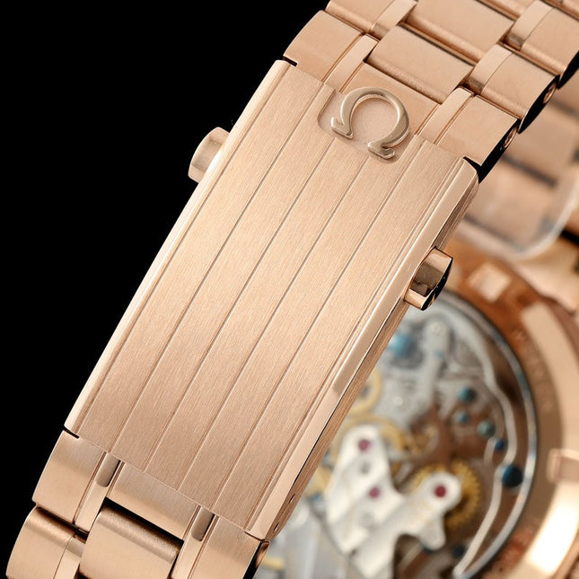 SPEEDMASTER 42 MM ROSE GOLD CASE WITH BLACK DIAL