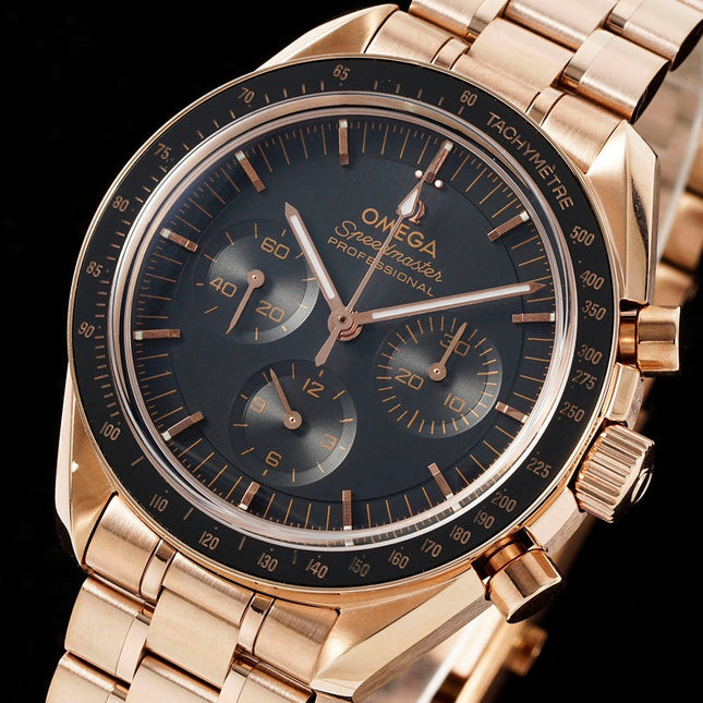 SPEEDMASTER 42 MM ROSE GOLD CASE WITH BLACK DIAL