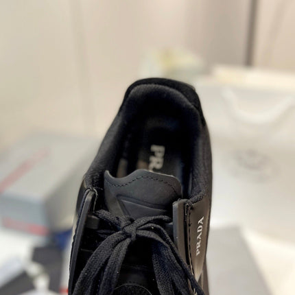 PRA SYSTEME BRUSHED SNEAKERS BLACK CALFSKIN