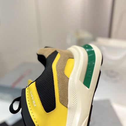 PRA SYSTEME BRUSHED SNEAKERS LEMON CALFSKIN