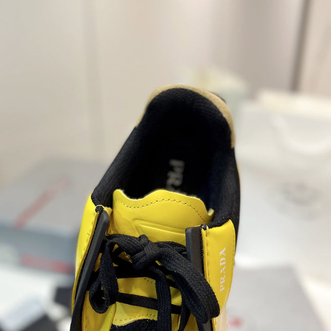 PRA SYSTEME BRUSHED SNEAKERS LEMON CALFSKIN