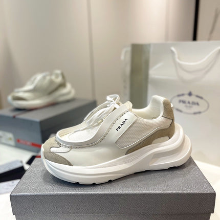 PRA SYSTEME BRUSHED SNEAKERS WHITE CALFSKIN