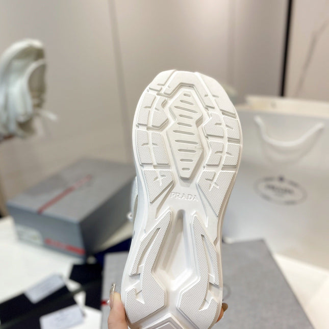 PRA SYSTEME BRUSHED SNEAKERS WHITE CALFSKIN