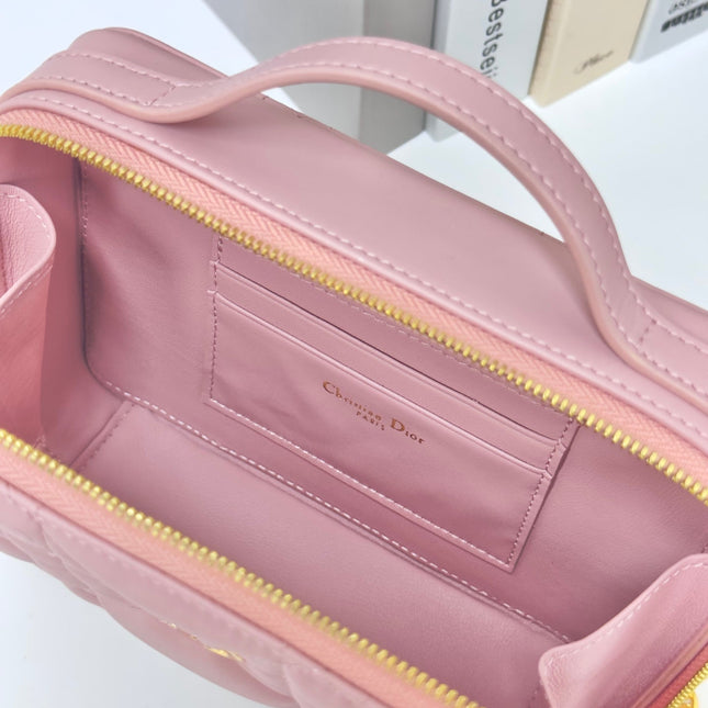 CARO BOX 19 IN LIGHT PINK CALFSKIN