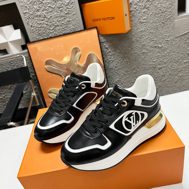 LV WOMEN SNEAKER IN BLACK CALFSKIN